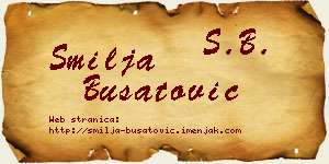 Smilja Bušatović vizit kartica